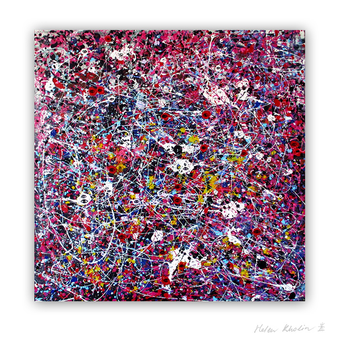 5 People stars nr 5 sold painting abstrakte malerier solgt kunst helen kholin