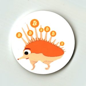 hedgehog bitcoin magnet pindsvin helen kholin helenkholin