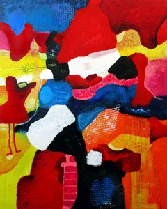 waiting for miraculous rain venter paa mirakulous regn helenkholin abstrakt maleri