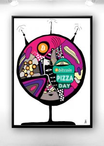 bitcoin pizza day 22 may helenkholin cosmo print cryptoart