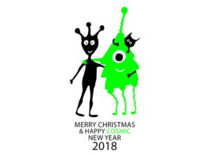 cosmic new year 2018 merry christmas god jul godt nytaar helen kholin