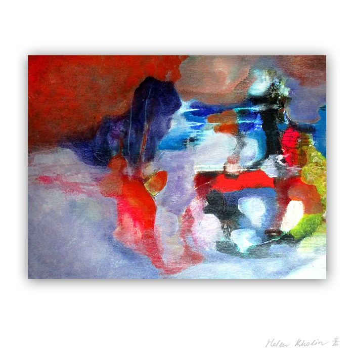 14 Under the Water 14 what is the color of silience helen kholin abstrakte malerier abstract painting