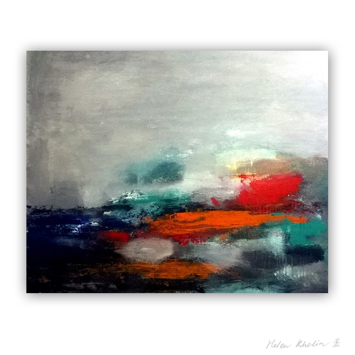 8 Lake Silence FogThe Color of Silence 8 what is the color of silience helen kholin abstrakte malerier abstract painting