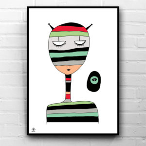 12-my-little-alien-friend-space-people-kunsttryk-print-med-kunst-ufoprint-art-prints-boligkunst-helen-kholin