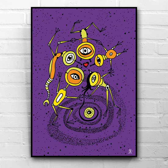 13-galactic-dances-ufo-love-kunsttryk-print-med-kunst-ufoprint-art-prints-boligkunst-helen-kholin