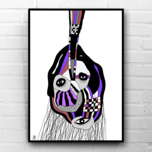 2-head-over-heels-space-people-kunsttryk-print-med-kunst-ufoprint-art-prints-boligkunst-helen-kholin