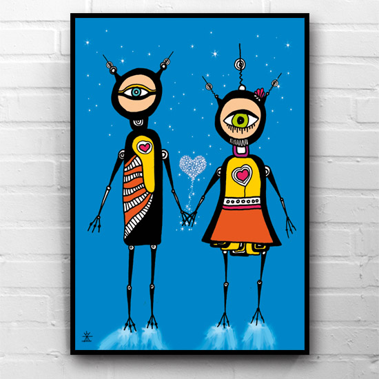 5-Love-and-Stars-ufo-love-kunsttryk-print-med-kunst-ufoprint-art-prints-boligkunst-helen-kholin