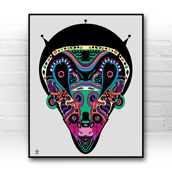 ufo-face-1-calavera-kunstprint-artprint-prints-helen-kholin-aliens-kunsttryk-grafiskeprint
