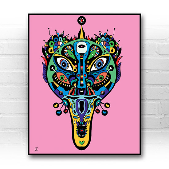 ufo-face-4calavera-kunstprint-artprint-prints-helen-kholin-aliens-kunsttryk-grafiskeprint-1