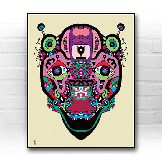 ufo-face-7-calavera-kunstprint-artprint-prints-helen-kholin-aliens-kunsttryk-grafiskeprint