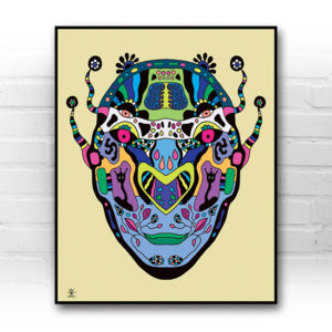 ufo-face-8-calavera-kunstprint-artprint-prints-helen-kholin-aliens-kunsttryk-grafiskeprint